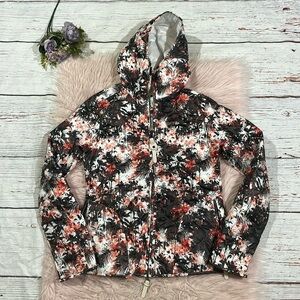 Kru Designer Italy Geometric Zip Front Lightweight Jacket